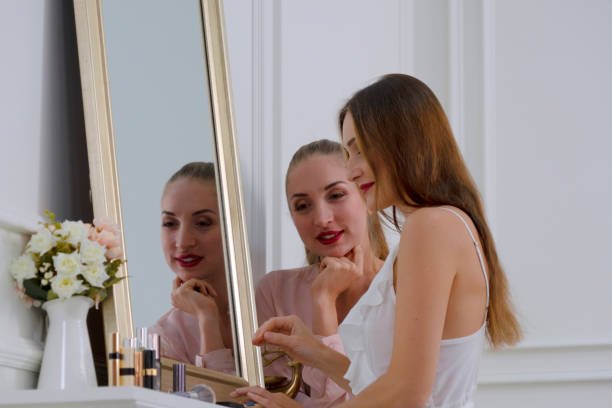 istock Women are make up and dressing before go to party. 1409832180