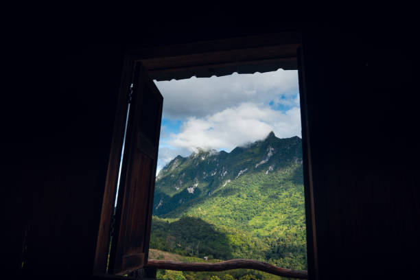 istock Green mountain view at Chiang Dao 1409832477