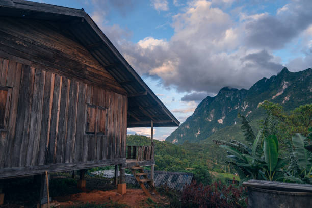 istock Green mountain view at Chiang Dao 1409833519