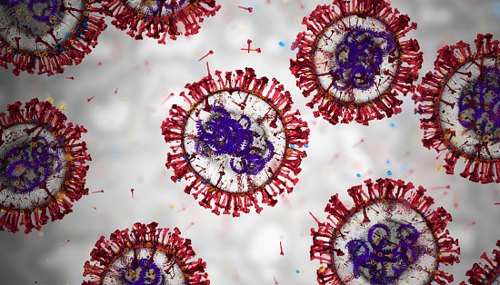 Coronavirus. COVID-19. 3D Render