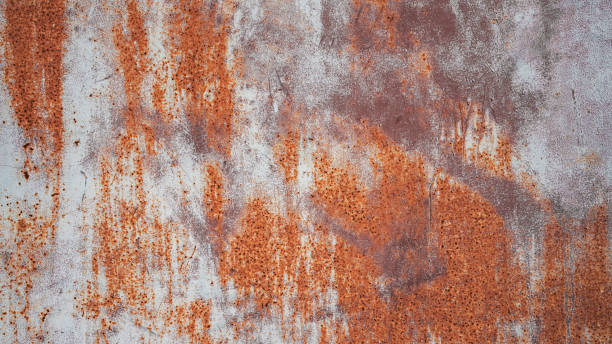 istock Old metal surface covering with red and brown colored rust 1409839196