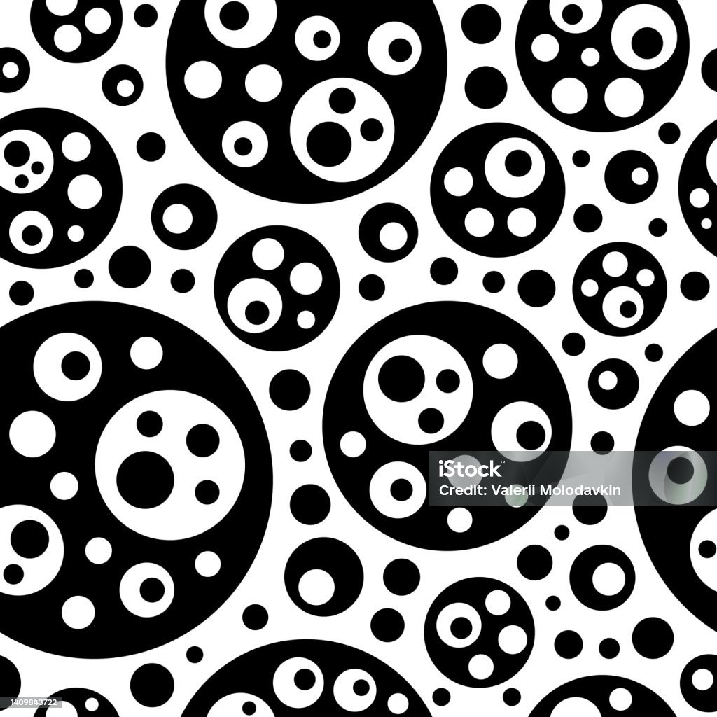 Different Sizes Pattern Seamless Pattern Circles Of Different Sizes Stock Illustration ...