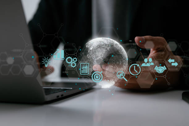istock A businessman using a mobile smartphone. Business global internet connection application technology and digital marketing, finance and banking, digital link tech, and big data. 1409844806