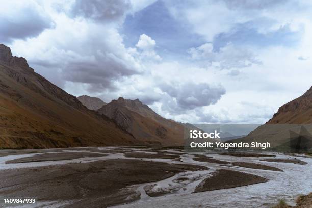 Beautiful And Scenic Landscape Of Kaza Spiti Toursim Marketed By Himachal Pradesh Stock Photo - Download Image Now