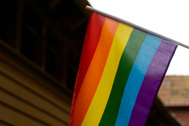 istock Flag LGTB with its rainbow colors 1409851349