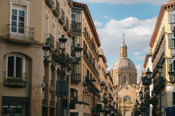 istock Street in Zaragoza 1409859235