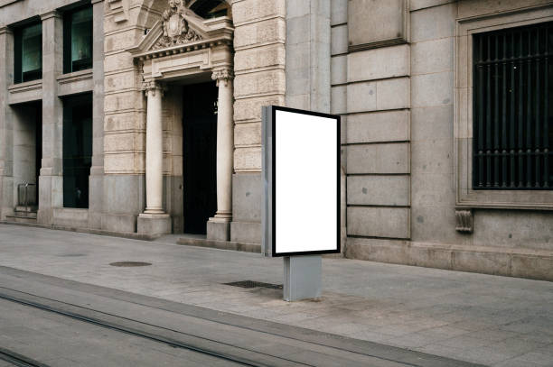 istock Blank billboard in a city street 1409859254