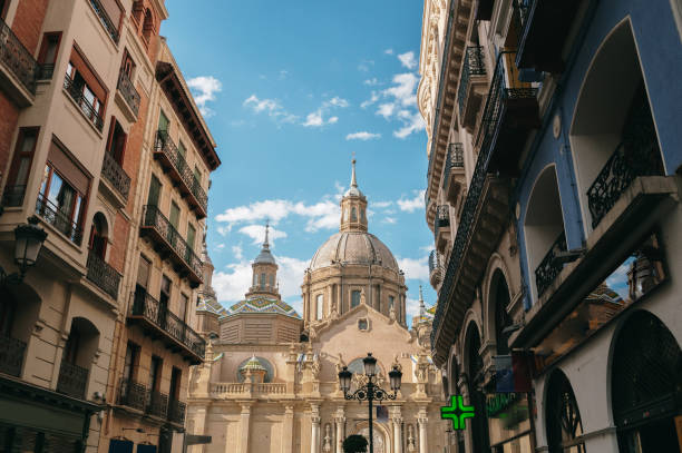 istock Street in Zaragoza 1409859496