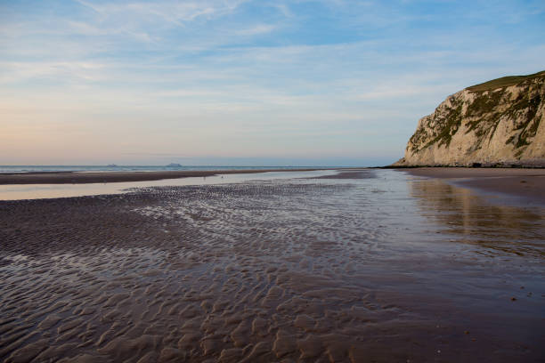 istock Evening on a beach in Cap Blanc Nez, France 1409861334