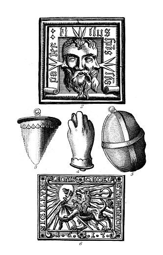 Antique engraving illustration, Civilization: Magic and witchcraft, Amulets