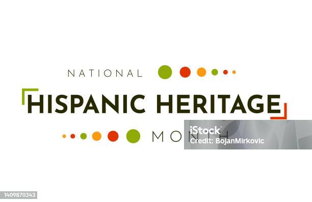National Hispanic Heritage Month Card Background Vector Stock Illustration - Download Image Now