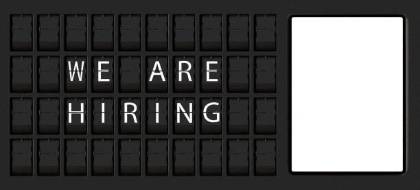 istock We Are Hiring written in flip board with blank digital display 1409870430
