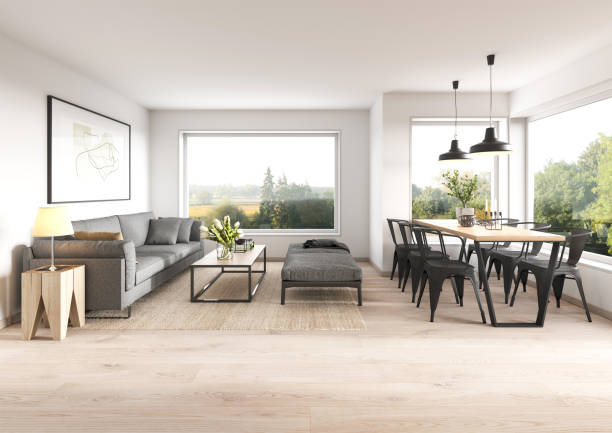 istock Scandinavian minimalist interior 1409872107