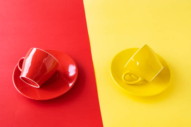 istock coffee cup and color paper desgin 1409872226