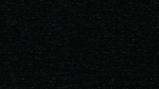 istock Glitch noise static television VFX pack. Visual video effects stripes background, CRT tv screen no signal glitch effect 1409882215