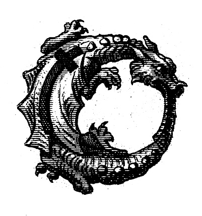 Antique engraving illustration, Civilization: Medieval Insignia badge