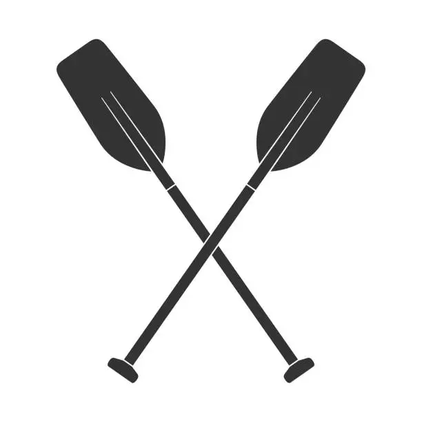 Vector illustration of Oars icon