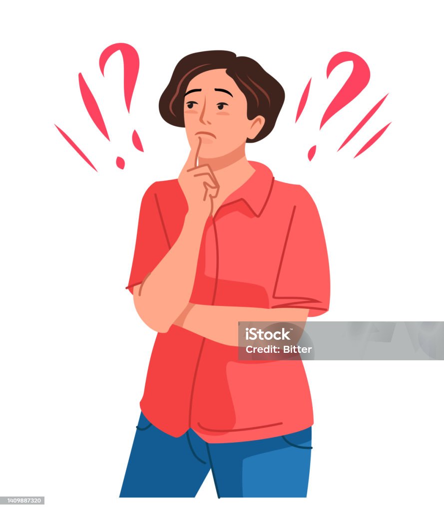 Comment Appelle T On Quelqu'un Qui Remet Tout En Question Une Jeune Femme Doute Et Remet Tout En Question Fille Pensante Et