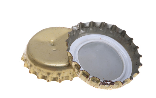 beer cap isolated on white background