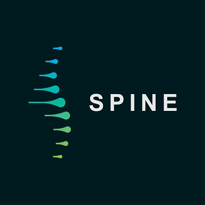 Spine symbol design template. icon for science technology