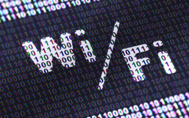 istock Wi-Fi icon on the screen. 1409899514