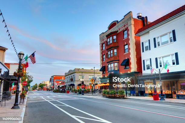 Federal Hill Neighborhood In Providence Stock Photo - Download Image Now - Providence - Rhode Island, Rhode Island, USA