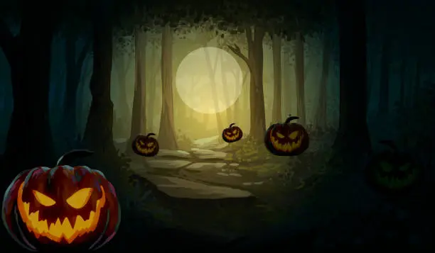 Vector illustration of Beautiful Halloween Background