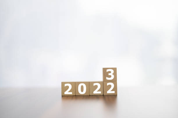 istock wood cube 2023 concept and plan year 2023 1409928799