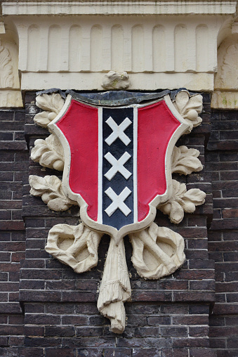 3D Illustration of a waving Netherlands Province flag of Limburg (Netherlands country)