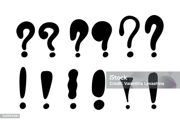 Point Left Question Mark Hand Drawn Question Marks Doodle Ask Question Point Punctuation Marks ...