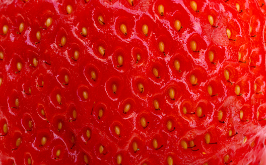 background of strawberries close-up macro