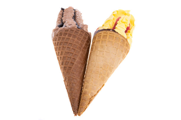 istock ice cream in waffle cone isolated 1409933638