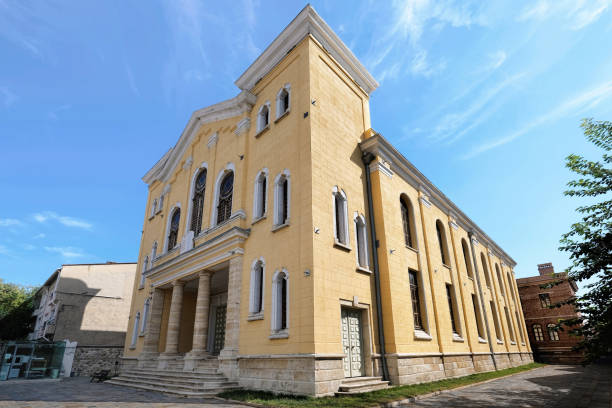 große synagoge von edirne - sinagog stock-fotos und bilder