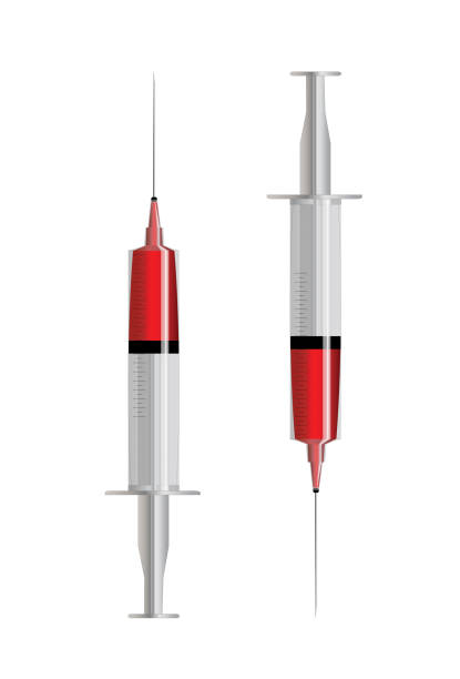 illustrations, cliparts, dessins animés et icônes de basic rvb - cold and flu vaccination injecting aids