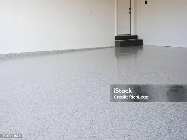 Epoxy Garage Floor Stock Photo - Download Image Now - Flooring, Garage, Epoxy