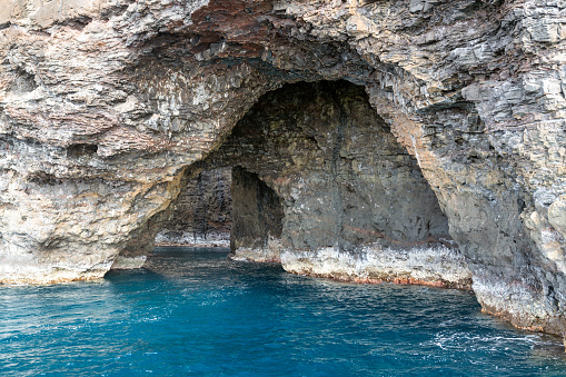 Cave along the coastline