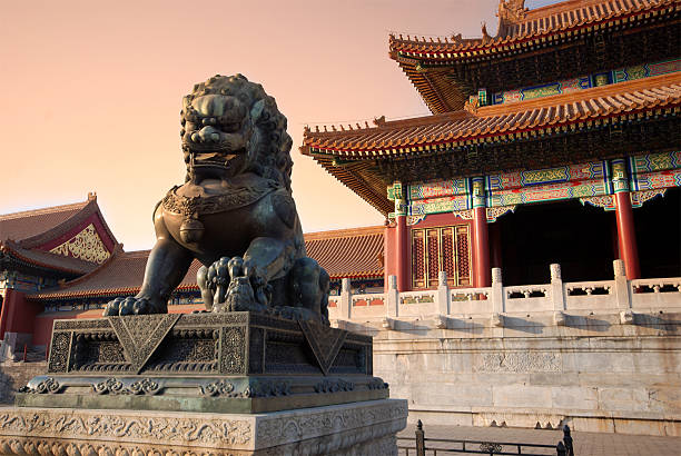 istock copper lion in forbiden city 140996217