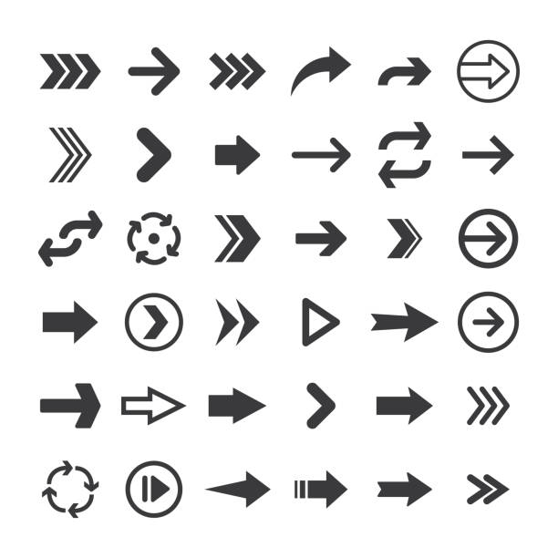 Arrows icon collections. Set of arrow vectors. Arrowheads shapes. arrow symbol stock illustrations
