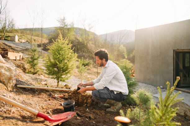 istock Man working in his garden 1409967918