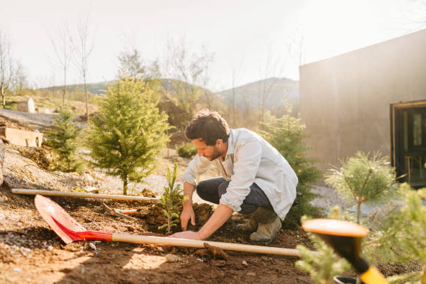 istock Man working in his garden 1409967927