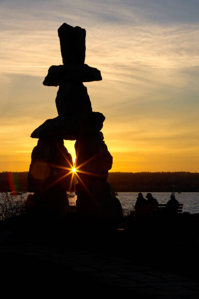 istock English Bay Vancouver Inukshuk Sunset 1409972938