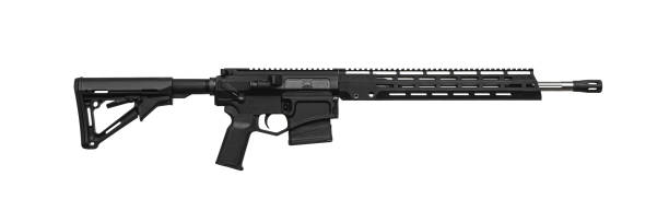 istock Modern automatic rifle isolated on white background. Weapons for police, special forces and the army. Automatic carbine. Assault rifle on white back. 1409974569