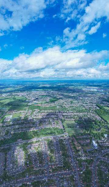 istock High Angle Panoramic 360 Aerial View of England Great Britain 1409976541