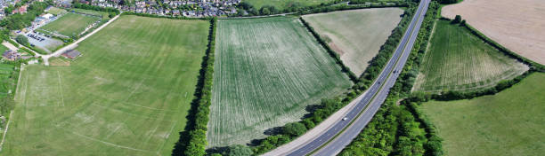 istock High Angle Panoramic 360 Aerial View of England Great Britain 1409976593