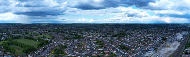 istock High Angle Panoramic 360 Aerial View of England Great Britain 1409978238