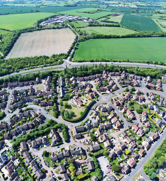 istock High Angle Panoramic 360 Aerial View of England Great Britain 1409978603