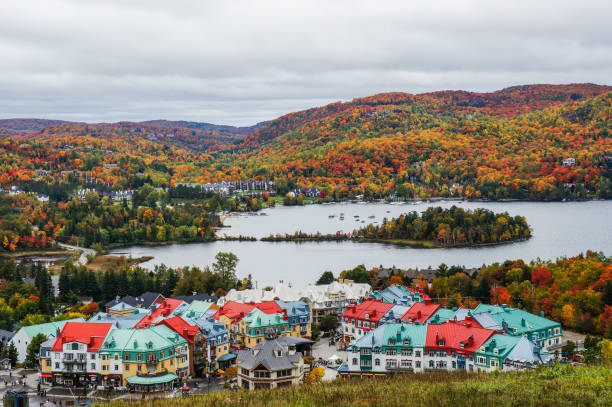 Scenic view over Mont Tremblant resort