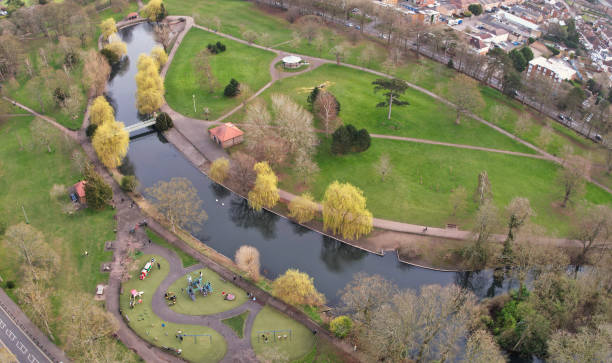 istock High Angle Panoramic 360 Aerial View of England Great Britain 1409981467