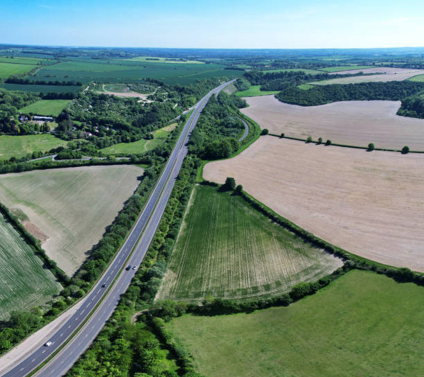 istock High Angle Panoramic 360 Aerial View of England Great Britain 1409982126