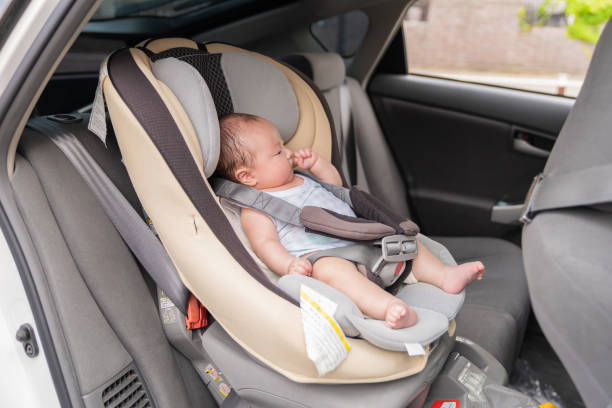 istock cute baby , child seat 1409984652